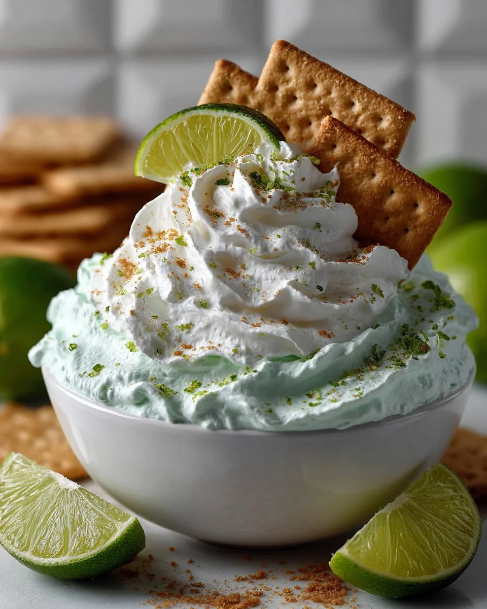 Key Lime Pie Dip with Graham Crackers