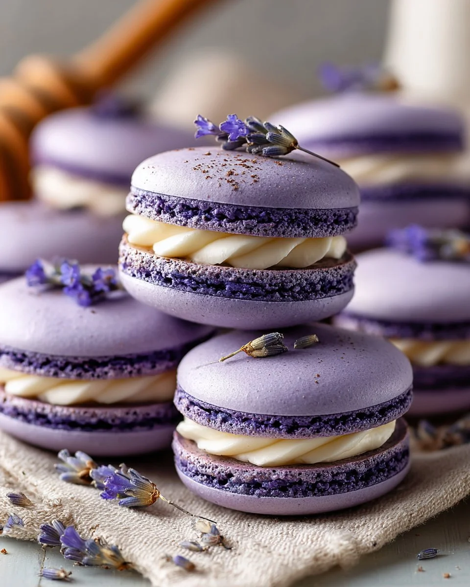 Lavender Honey Macarons