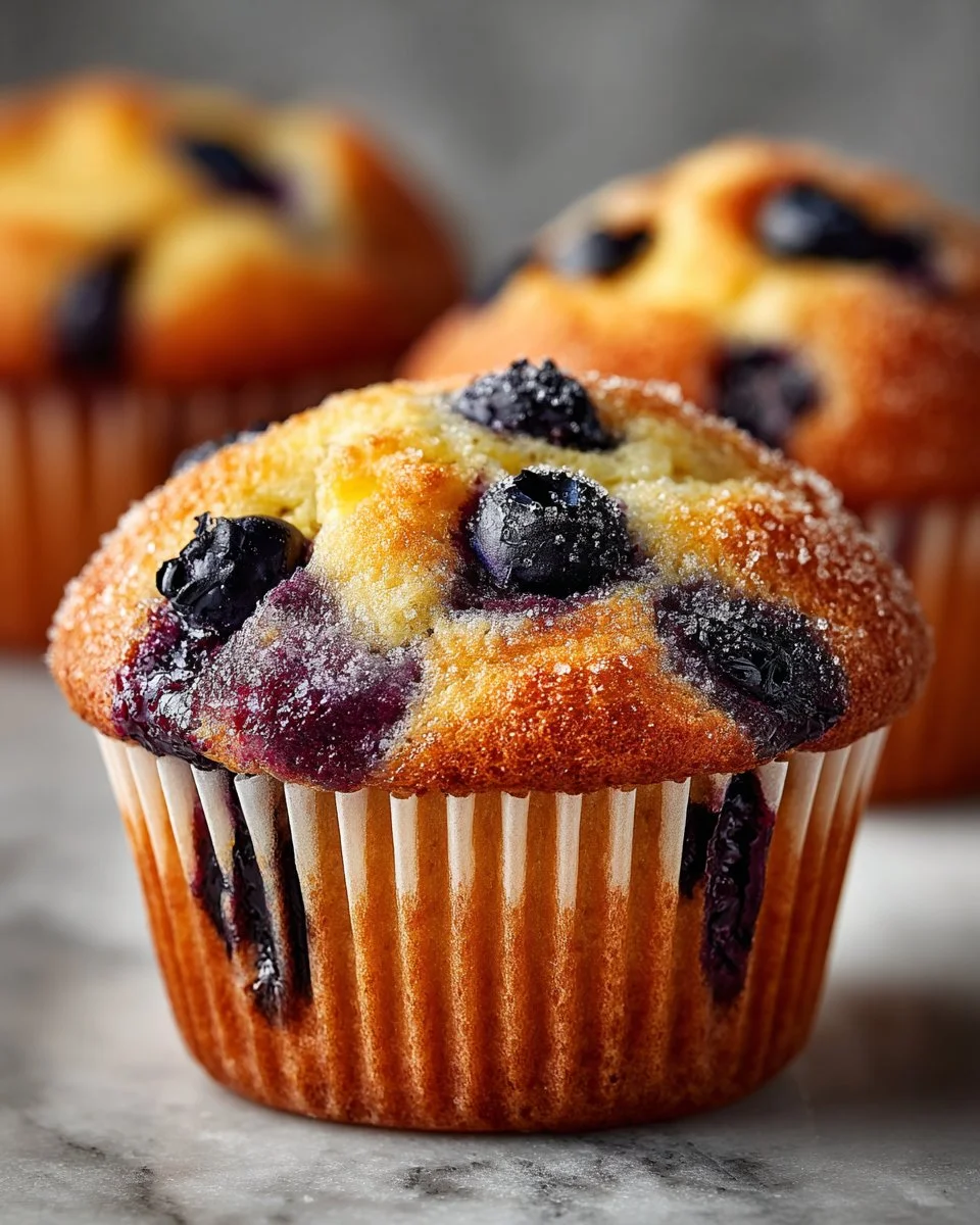 Lemon Blueberry Breakfast Muffins