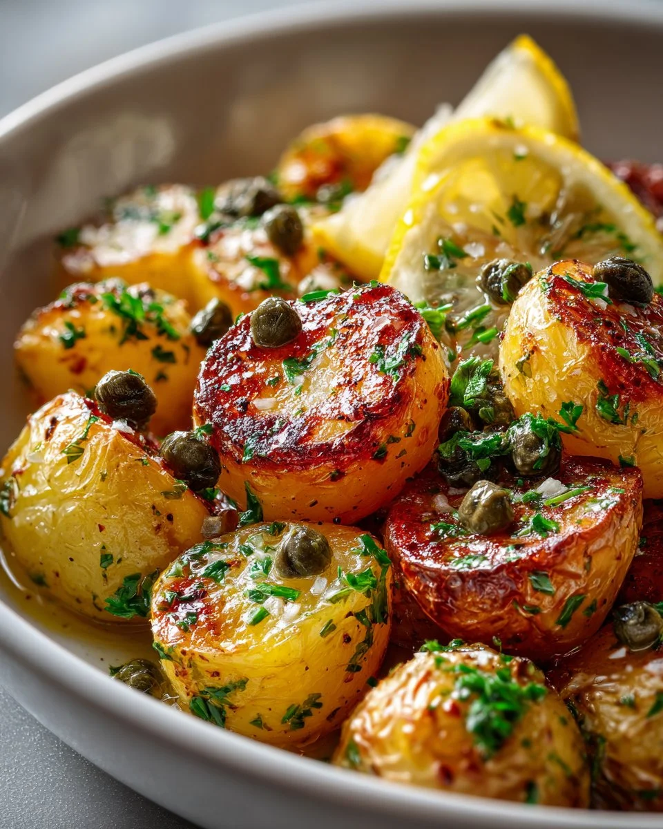 Lemon Caper Roasted Potatoes
