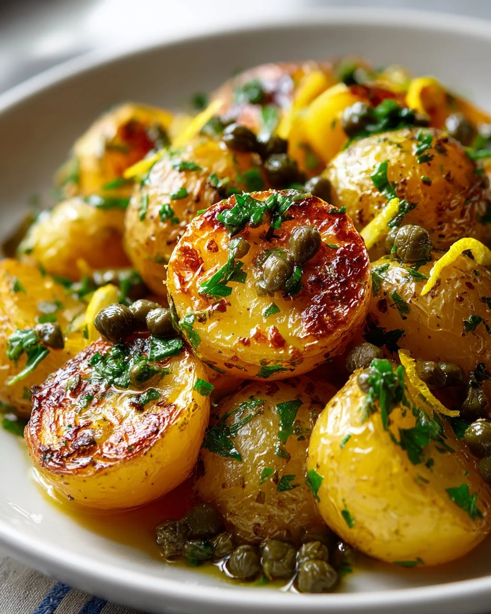 Lemon Caper Roasted Potatoes
