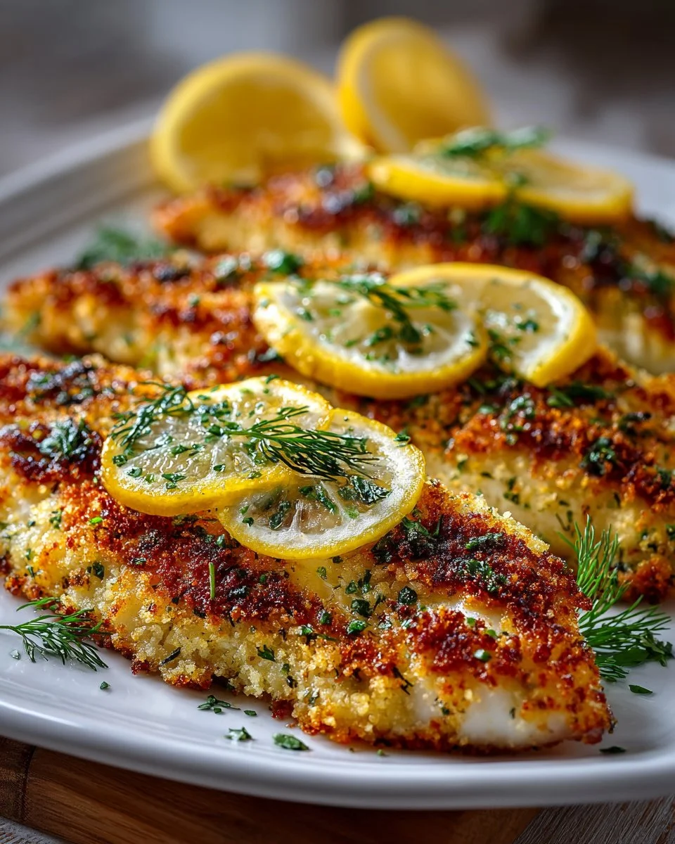 Lemon Dill Crusted Tilapia
