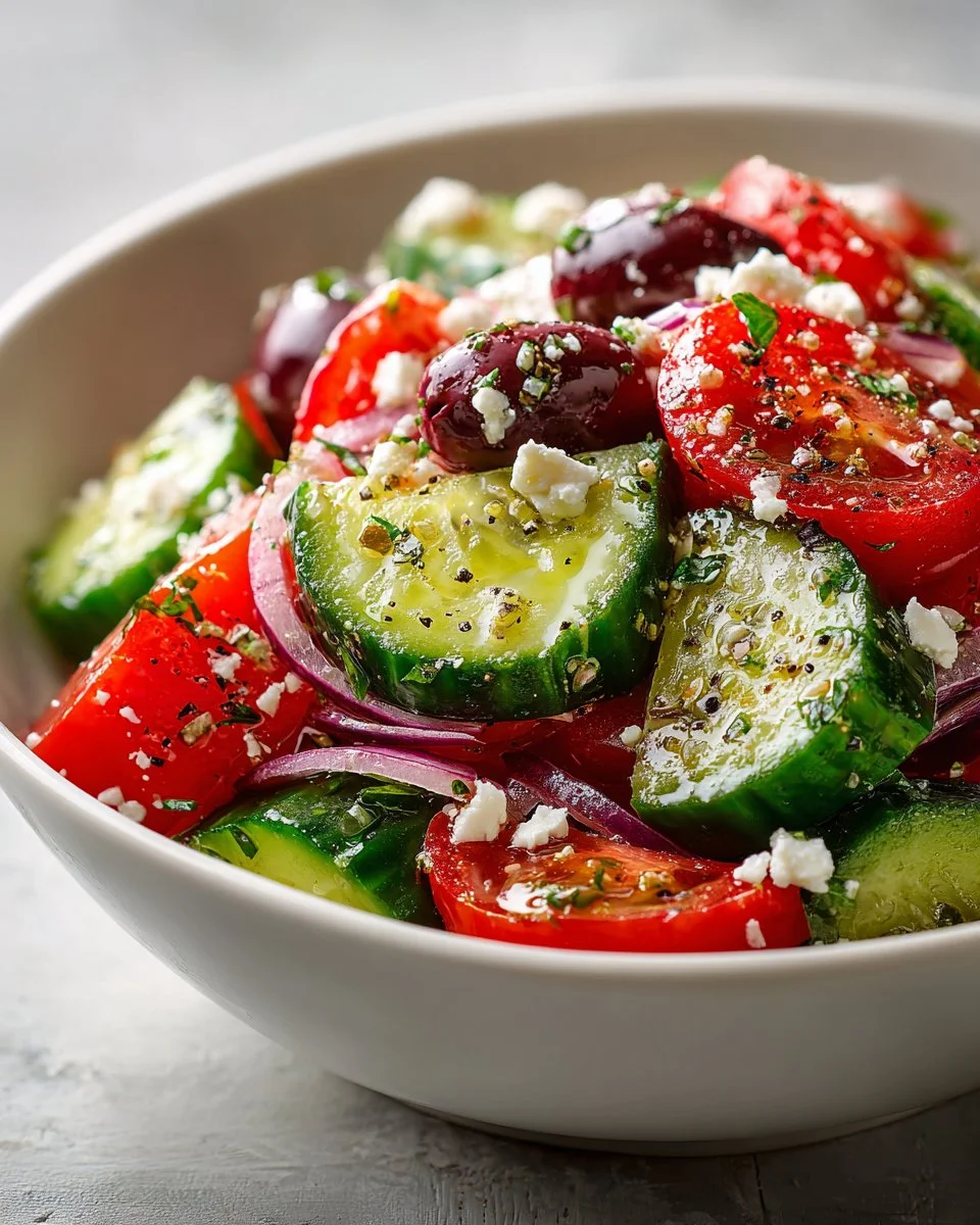 Mediterranean Cucumber Tomato Salad