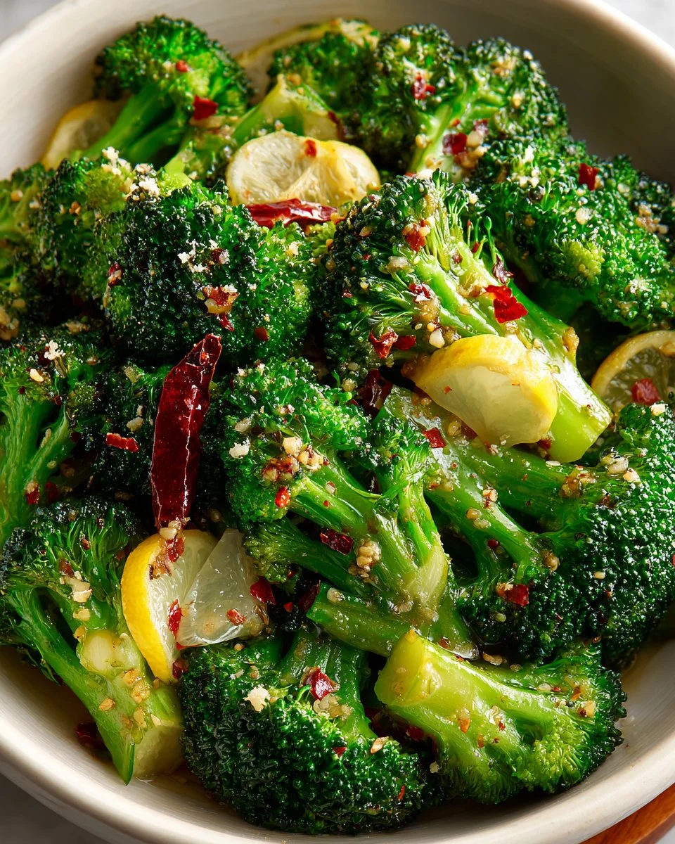 Mediterranean Roasted Broccoli with Lemon Zest