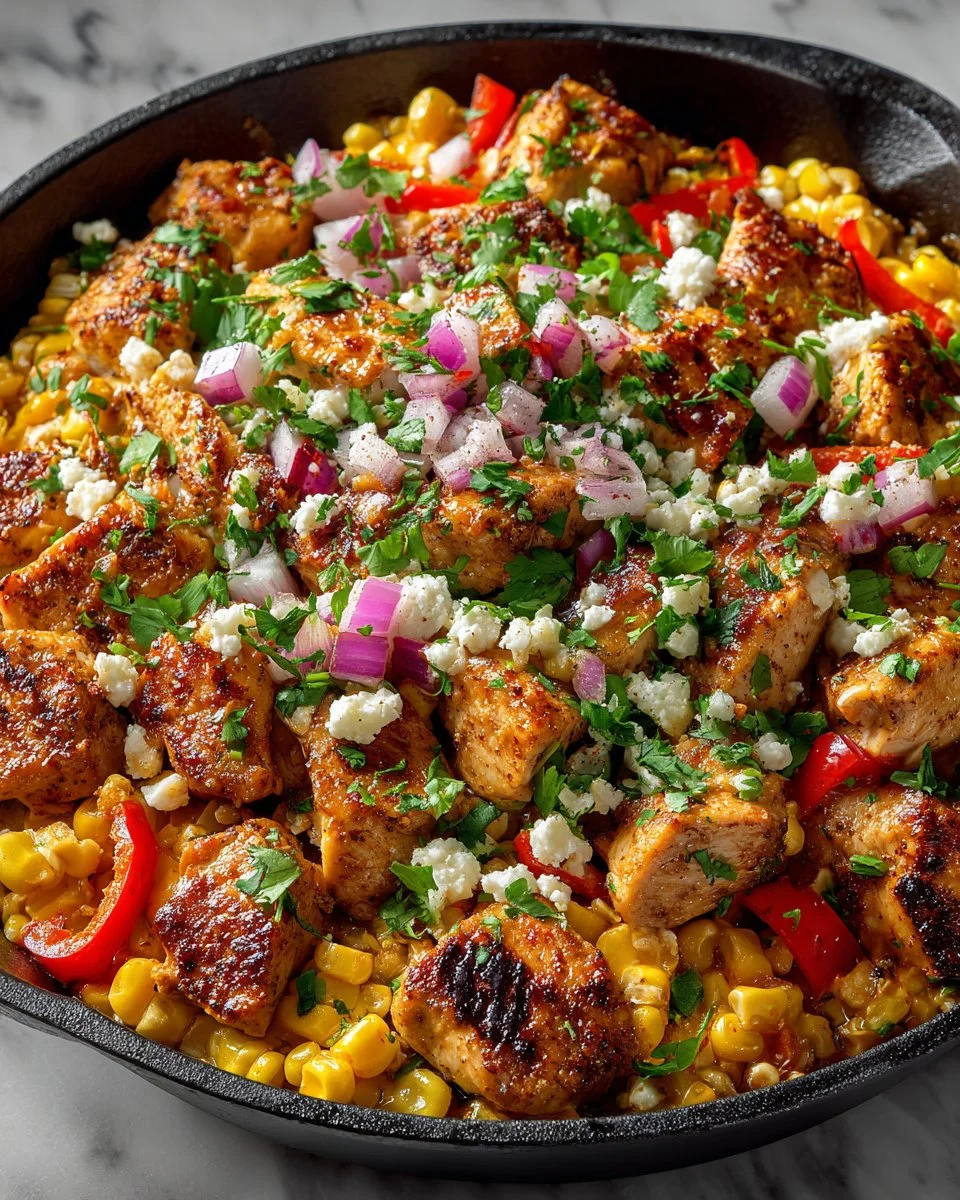 Mexican Street Corn Chicken Skillet