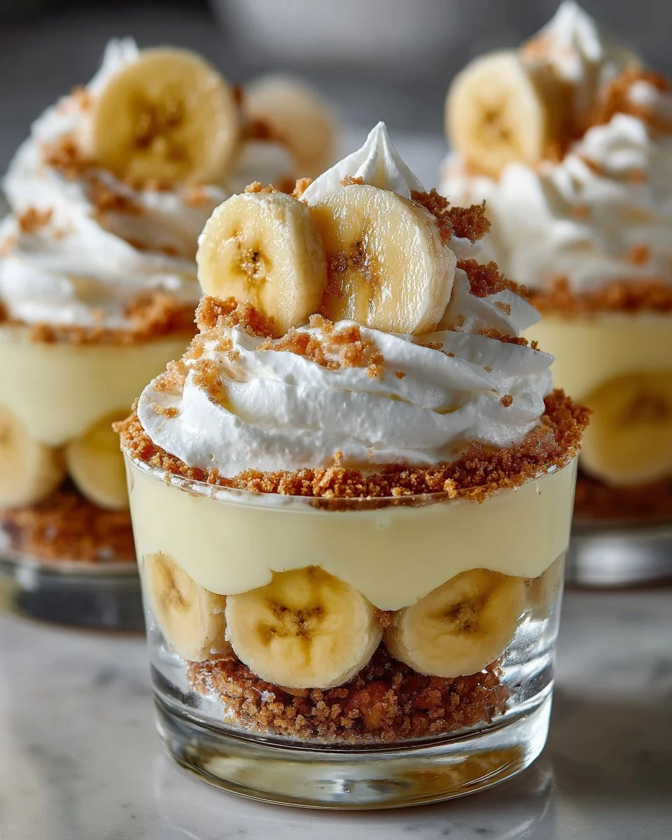 Mini Banana Pudding Cups