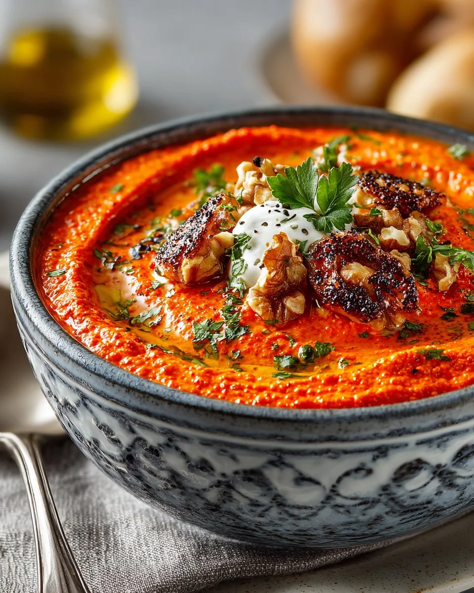 Roasted Red Pepper and Walnut Dip