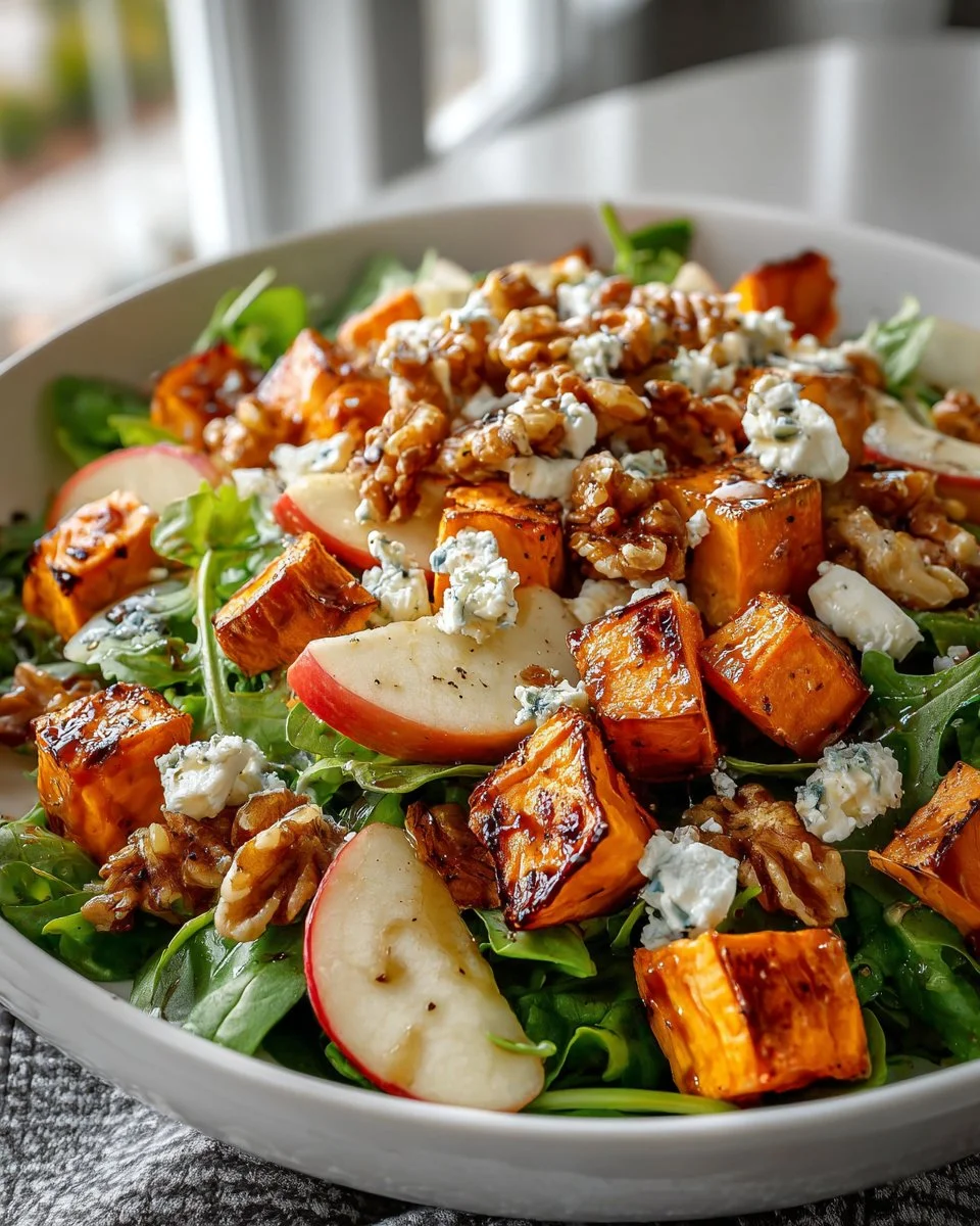Roasted Sweet Potato and Apple Salad