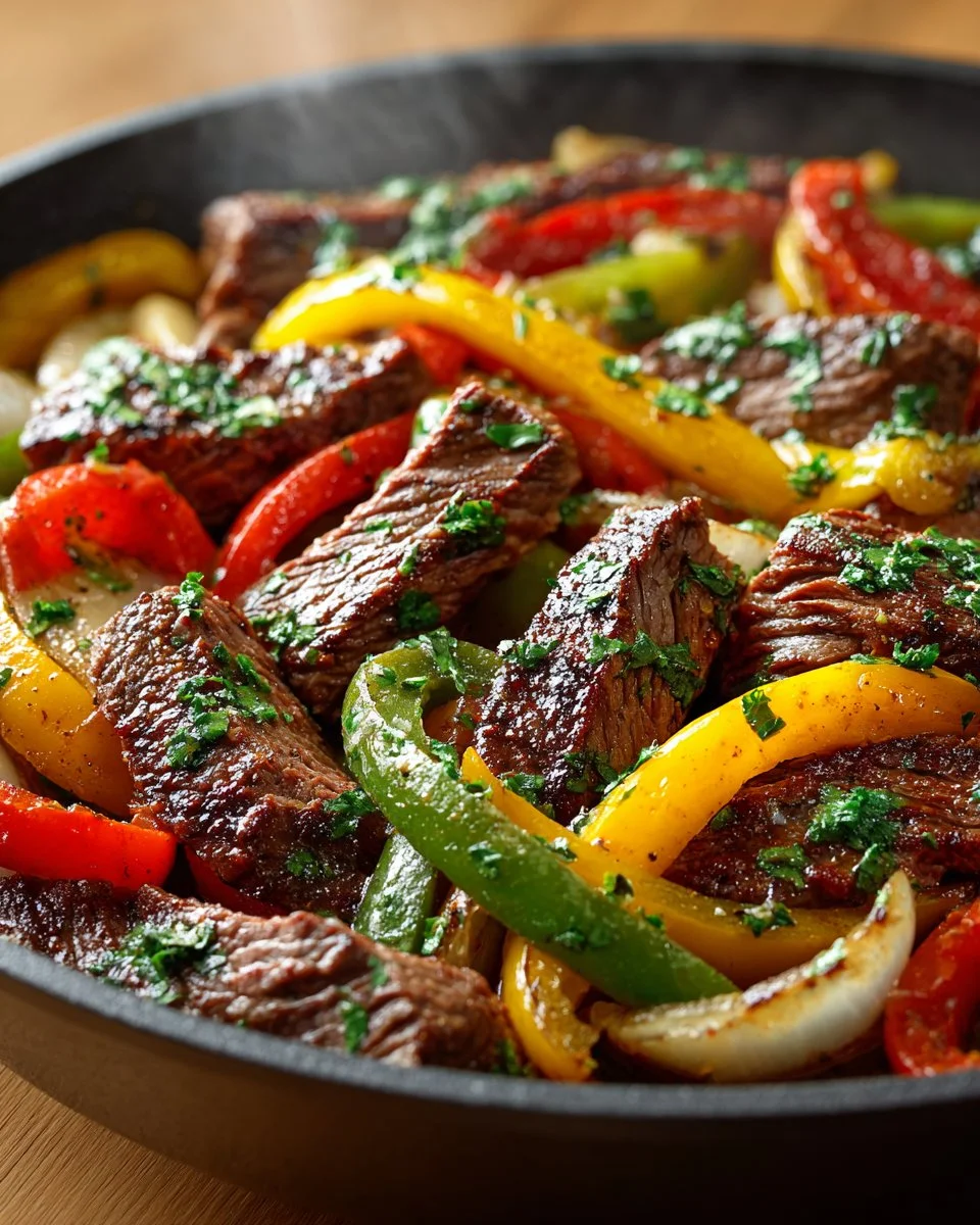 Sizzling Steak Fajita Skillet