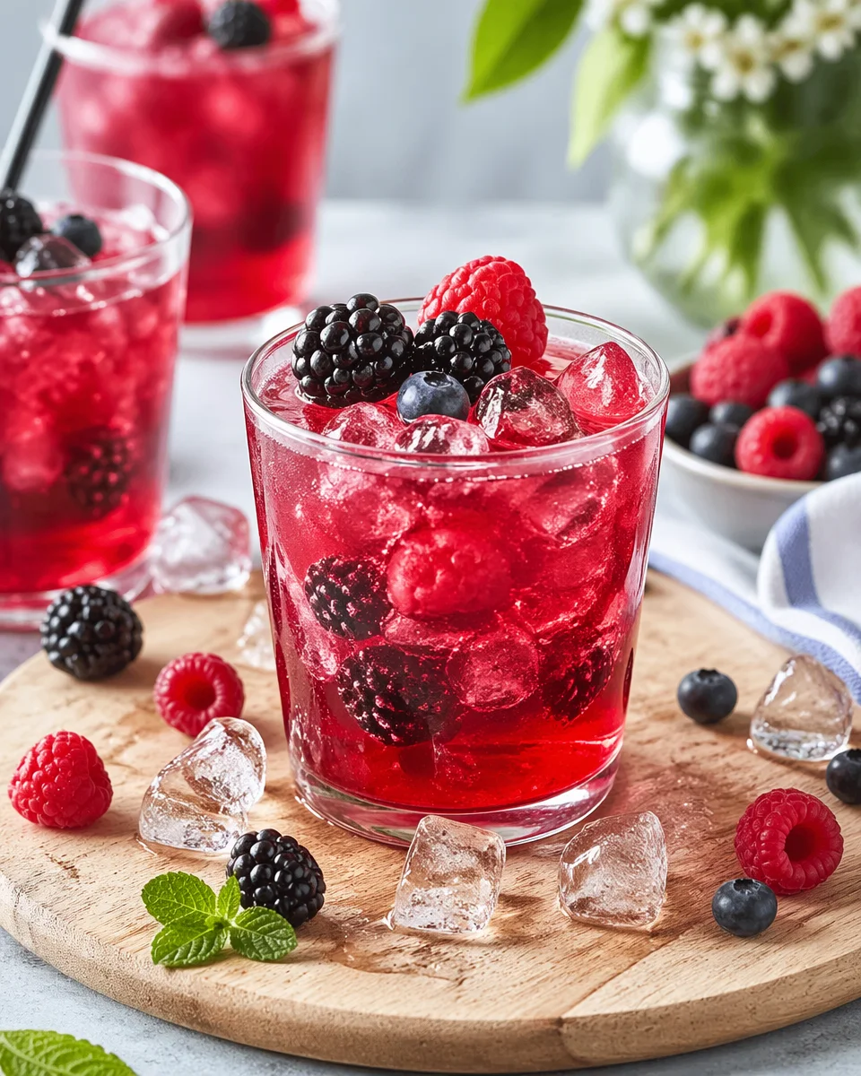 Sparkling Blackberry Ginger Summer Mocktail