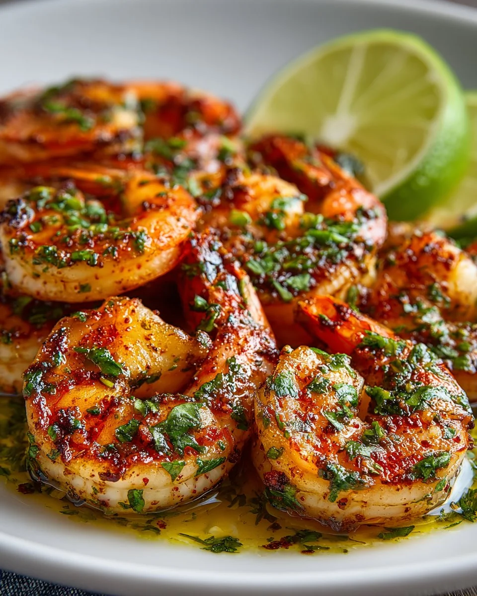 Spicy Cilantro Lime Grilled Shrimp