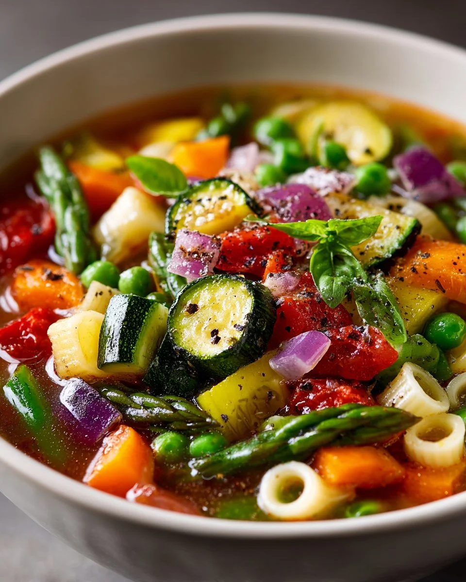 Spring Vegetable Minestrone Soup