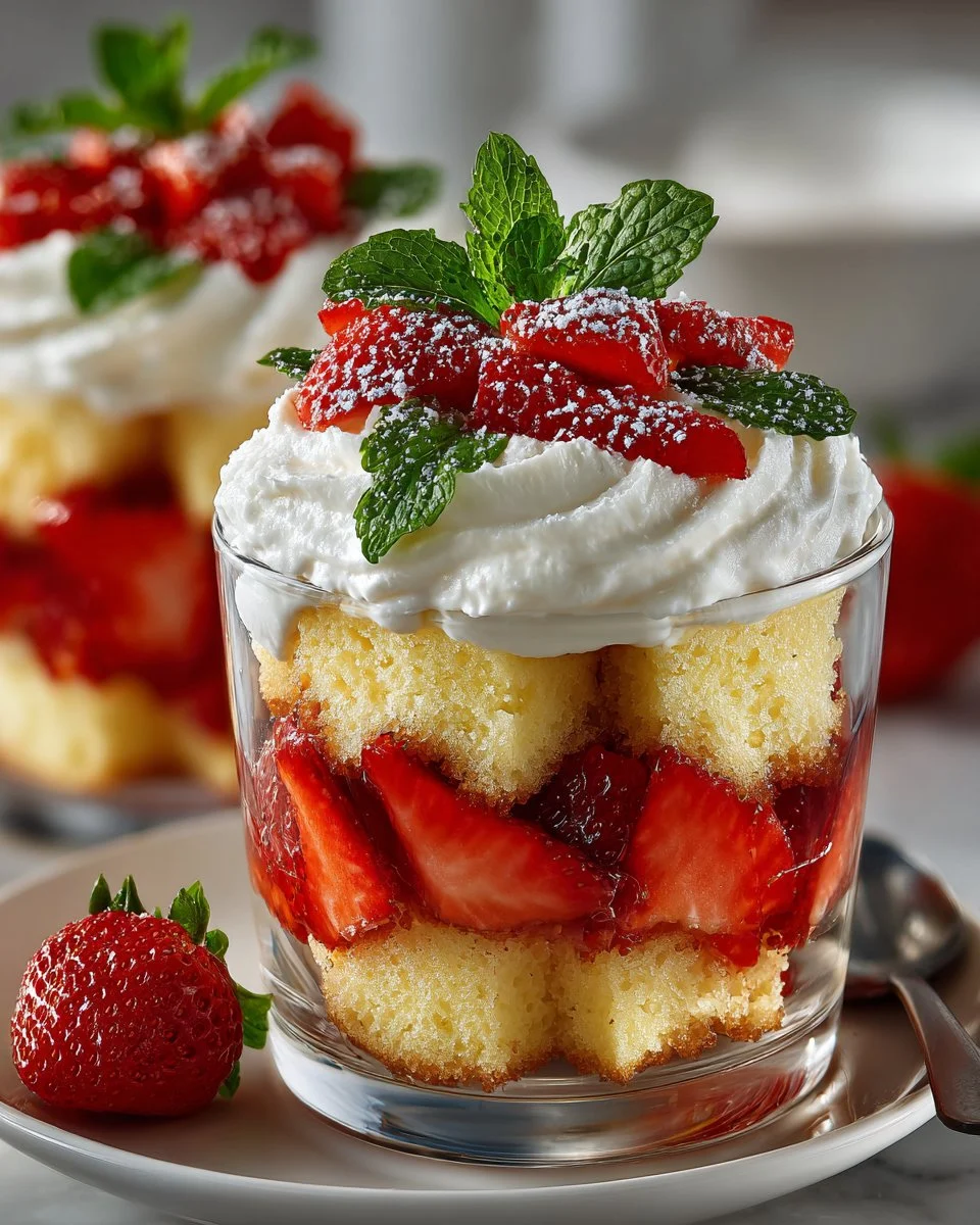 Strawberry Shortcake Trifle Cups