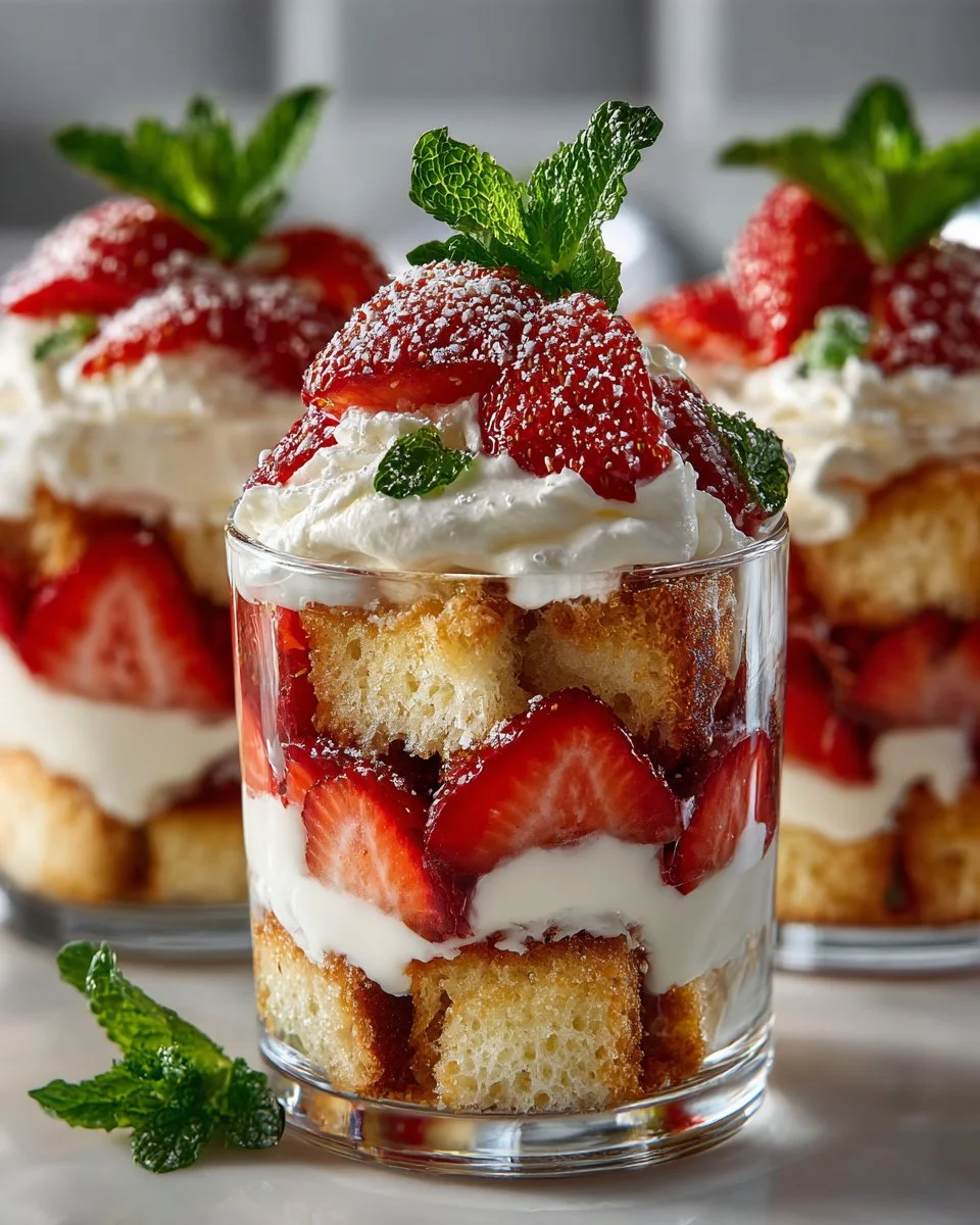Strawberry Shortcake Trifle Cups