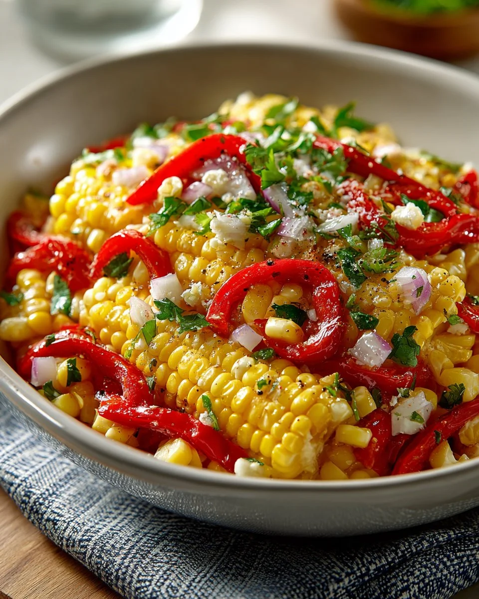 Sweet Corn and Red Bell Pepper Salad
