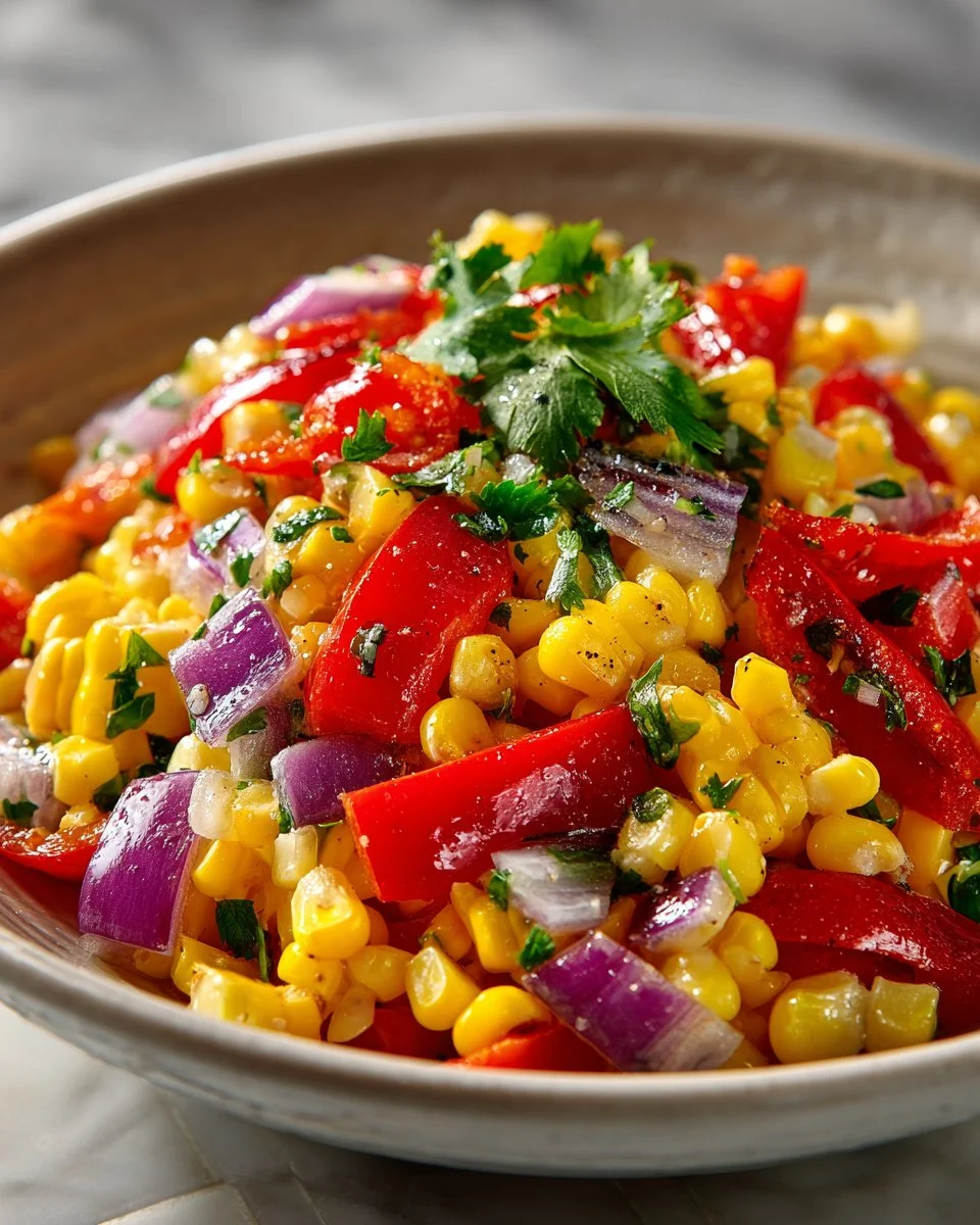 Sweet Corn and Red Bell Pepper Salad