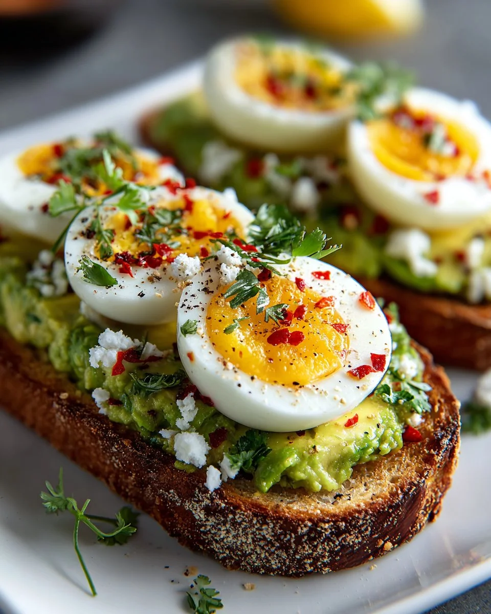 Viral Grated Egg Avocado Toast