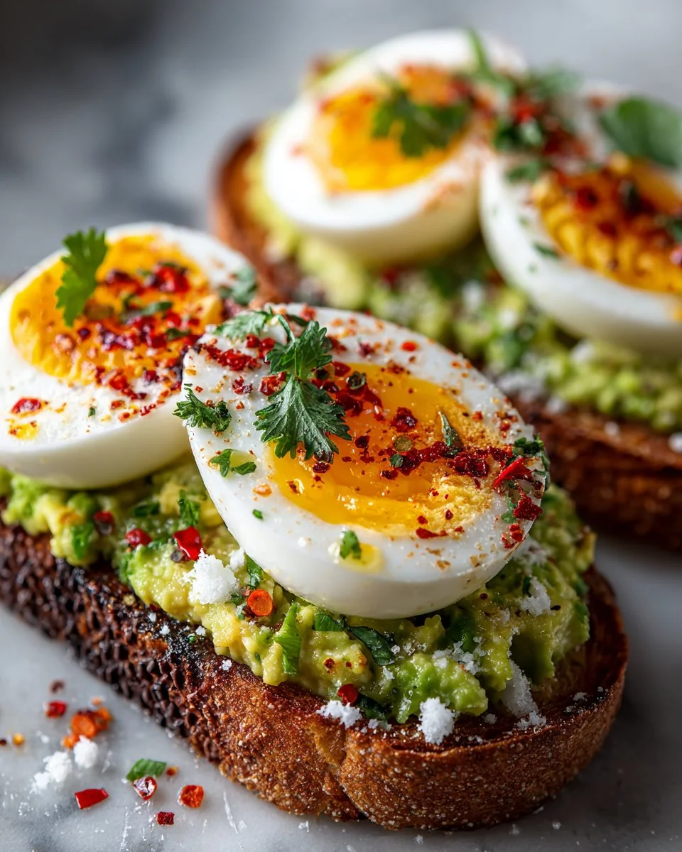 Viral Grated Egg Avocado Toast