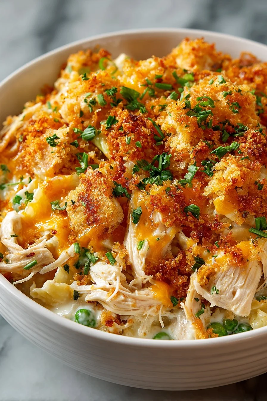 Comforting Leftover Rotisserie Chicken Casserole