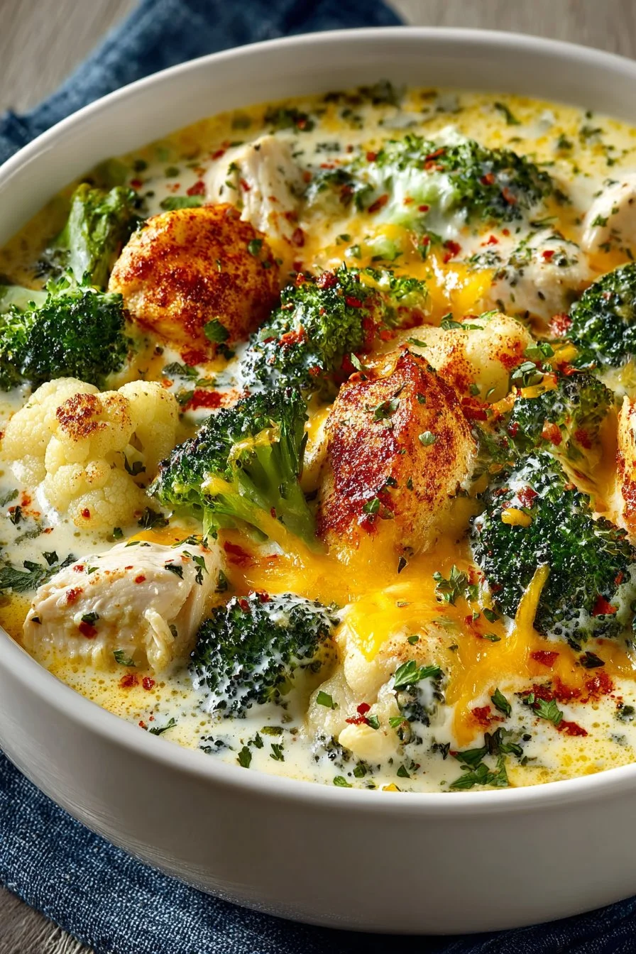 Creamy Low Carb Chicken Casserole