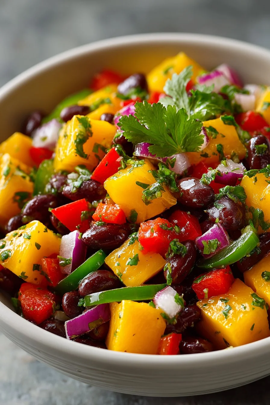 Fresh Summer Mango Black Bean Salsa