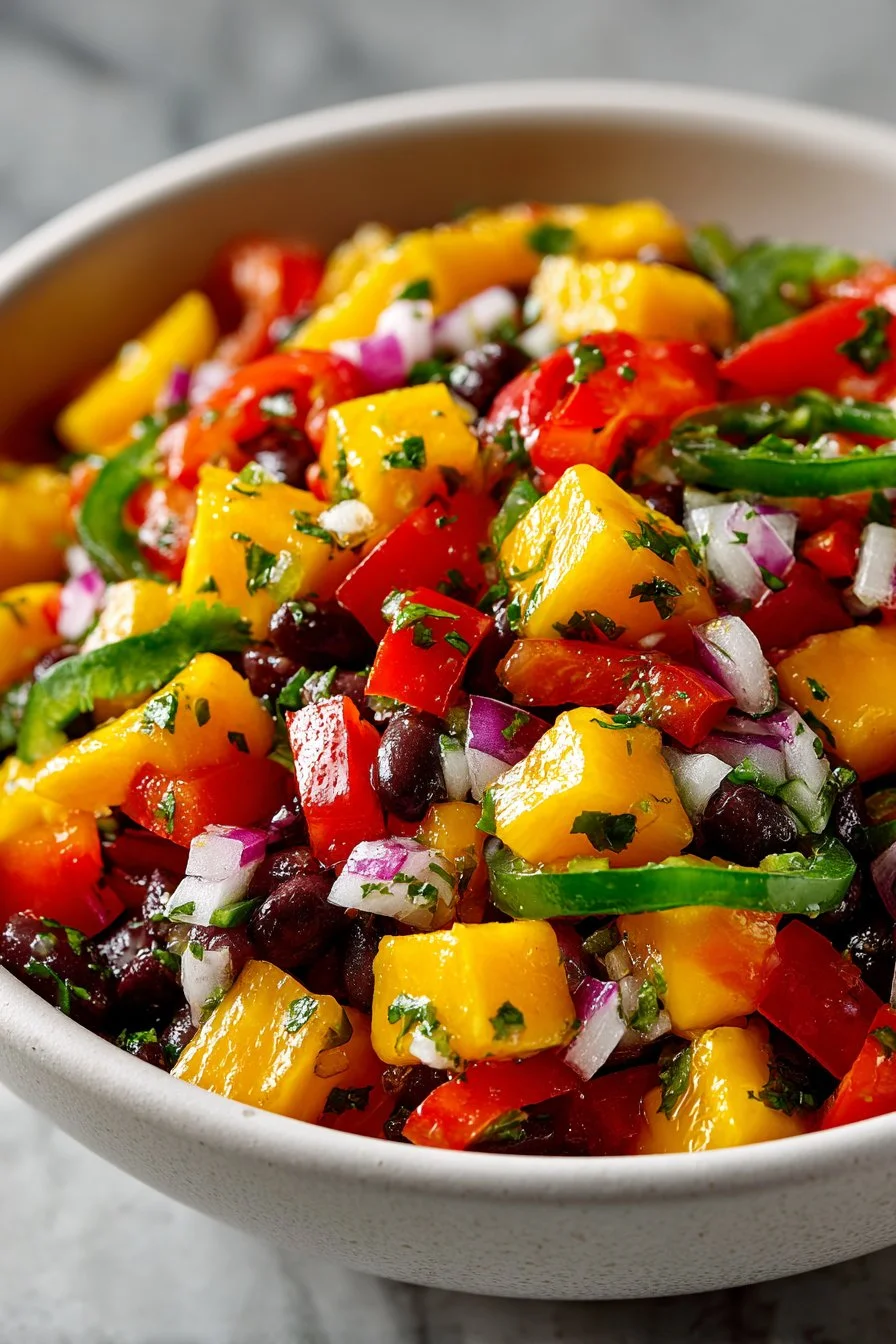 Fresh Summer Mango Black Bean Salsa
