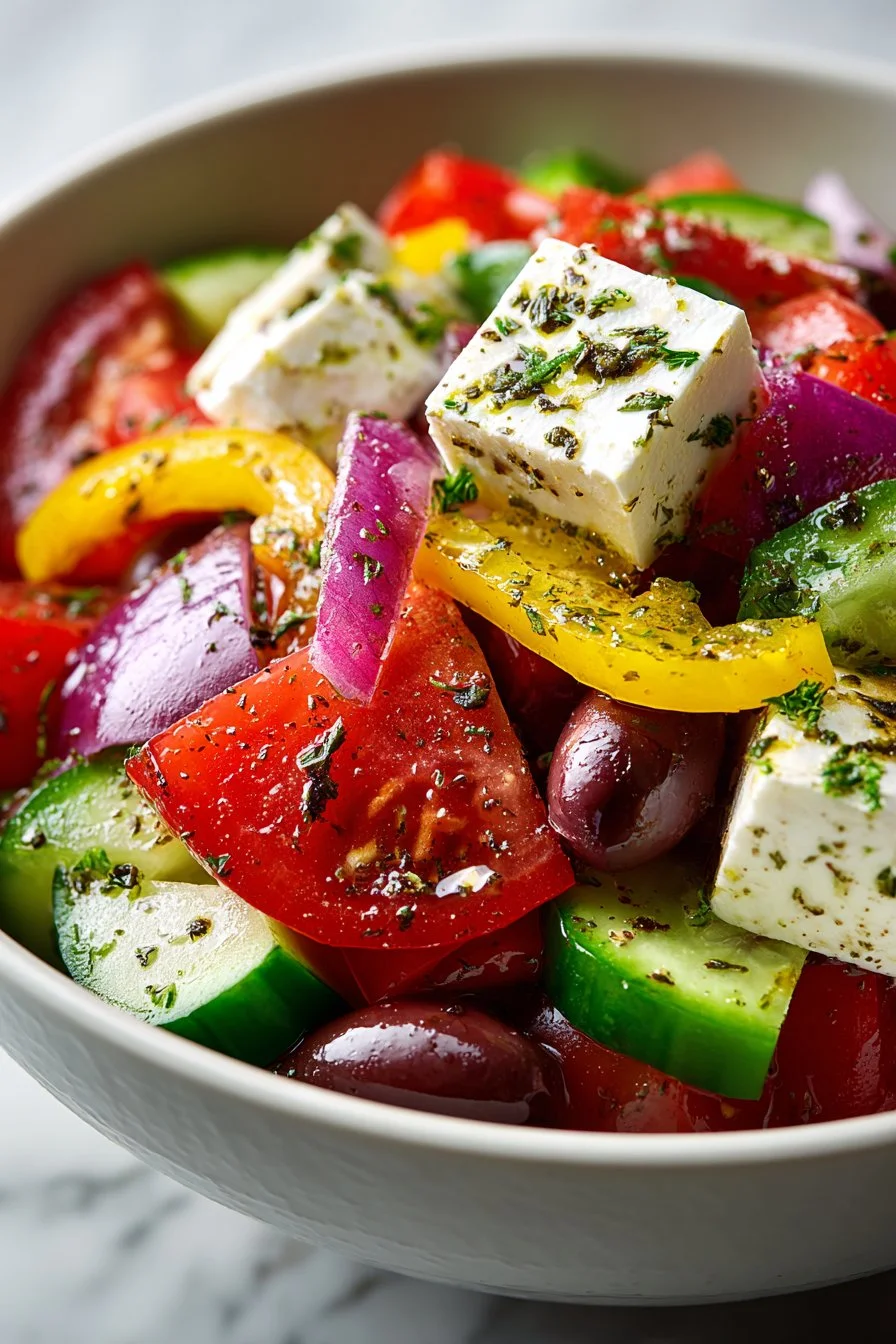 Healthy Mediterranean Diet Greek Salad