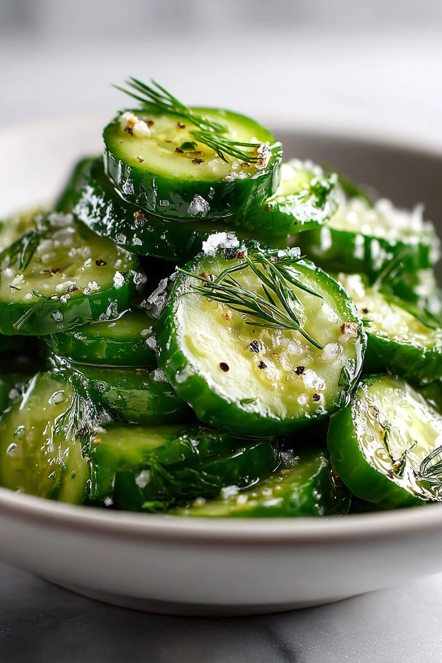 Old Fashioned Healthy Cucumber Vinegar Salad