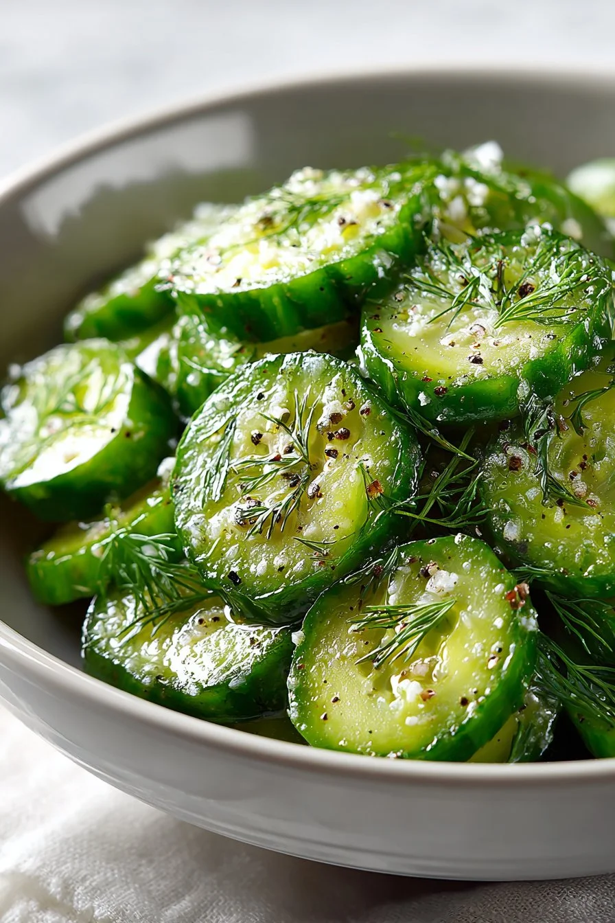 Old Fashioned Healthy Cucumber Vinegar Salad