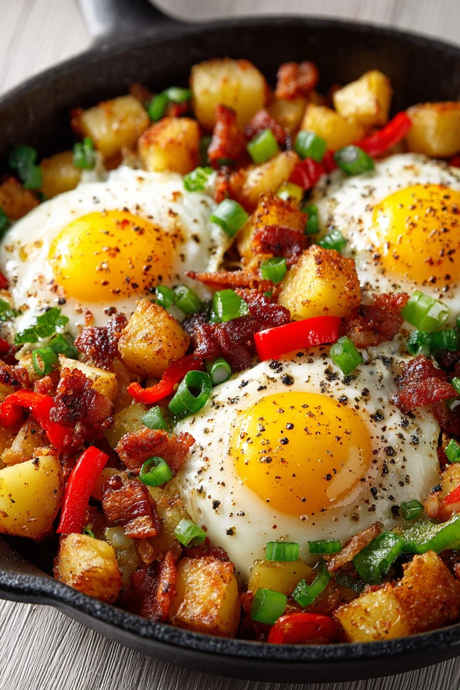 Traditional Southern Skillet Breakfast Hash