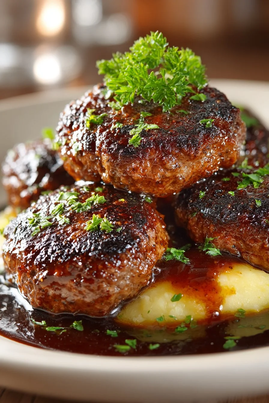 Authentic Amish Hamburger Steak Bake