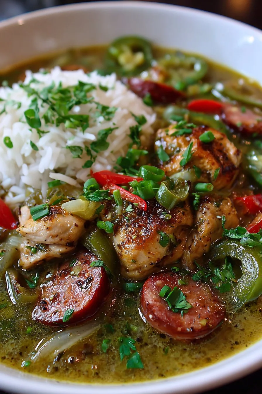 Authentic Louisiana Style Chicken and Sausage Gumbo