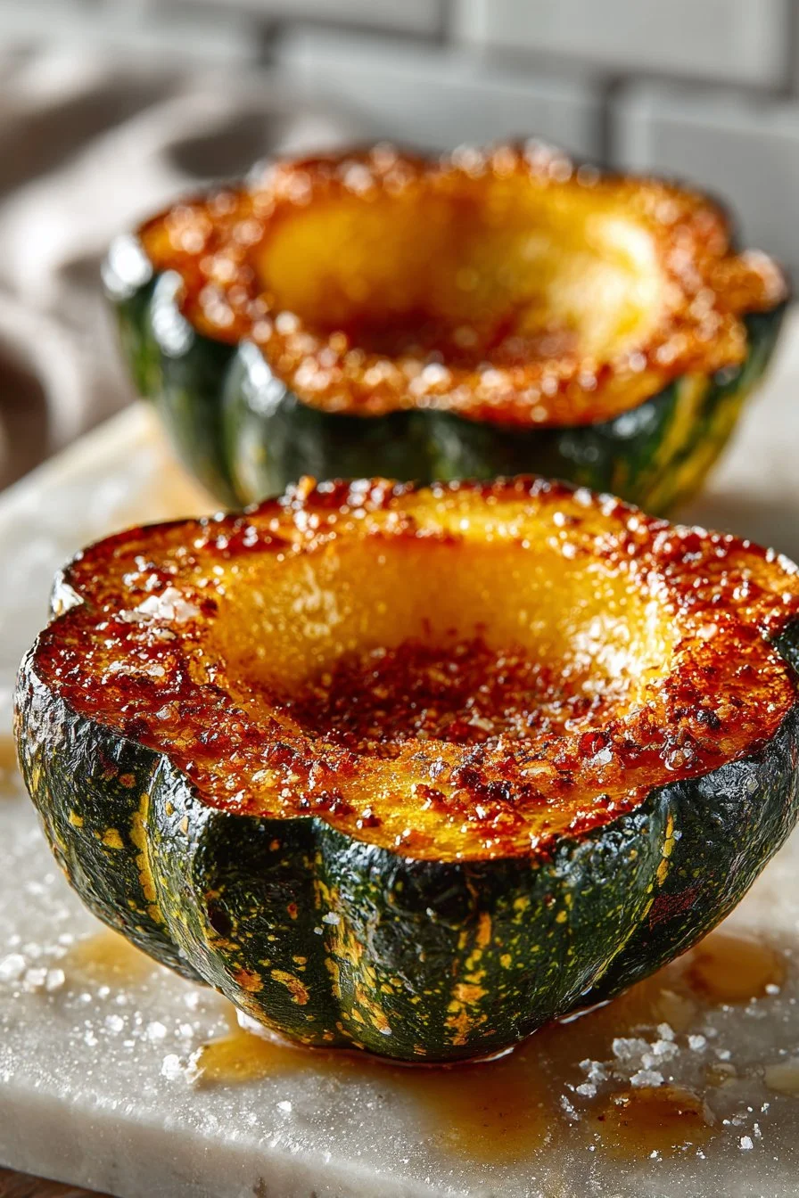 Brown Sugar Roasted Acorn Squash