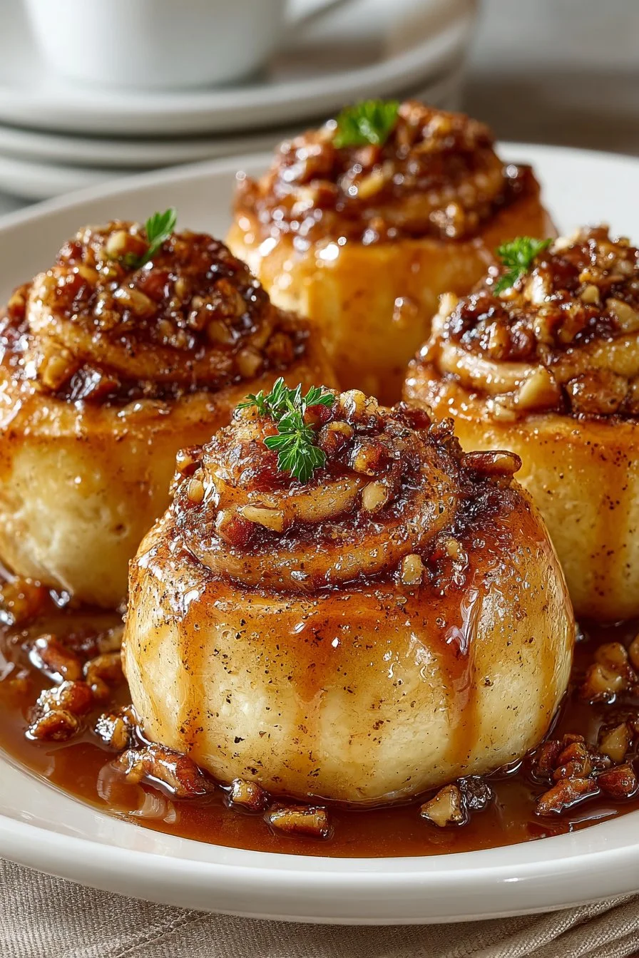 Caramel Pecan Apple Dumpling with Crescent Rolls