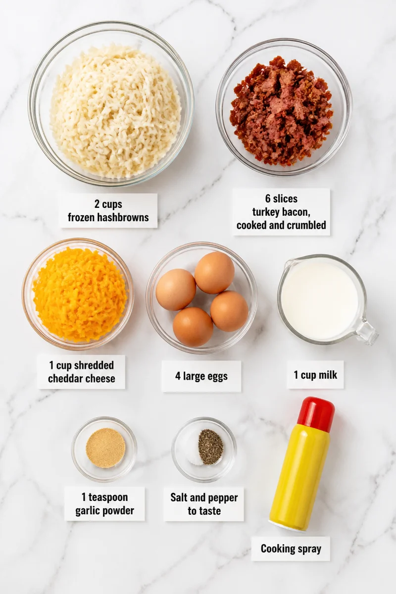 Cheesy Hashbrown And Turkey Bacon Breakfast Casserole Cheesy Hashbrown And Turkey Bacon Breakfast Casserole
