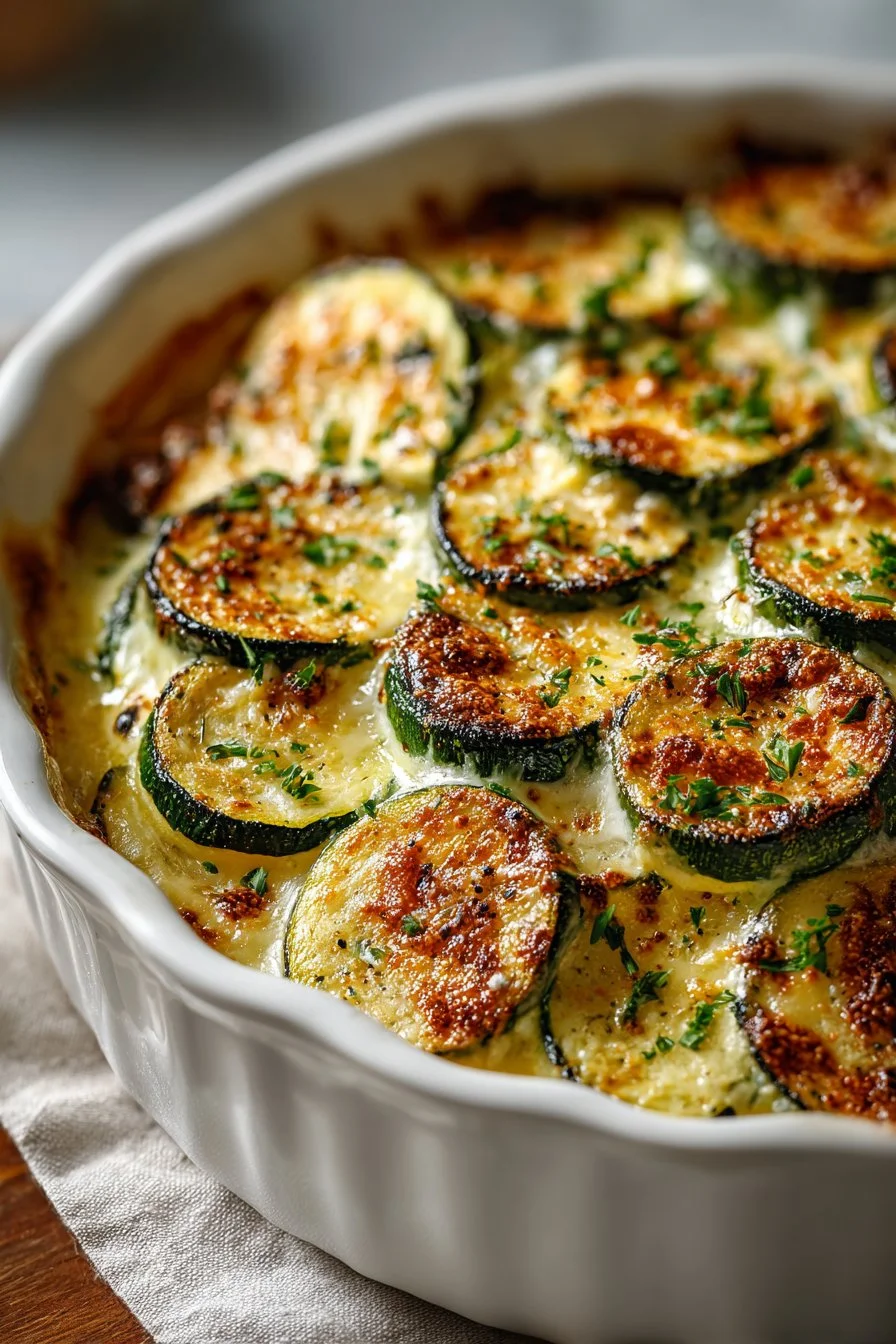 Cheesy Parmesan Zucchini Casserole