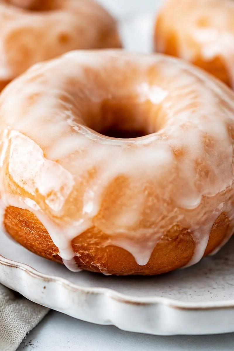 Classic Bakery Style Vanilla Glazed Donut