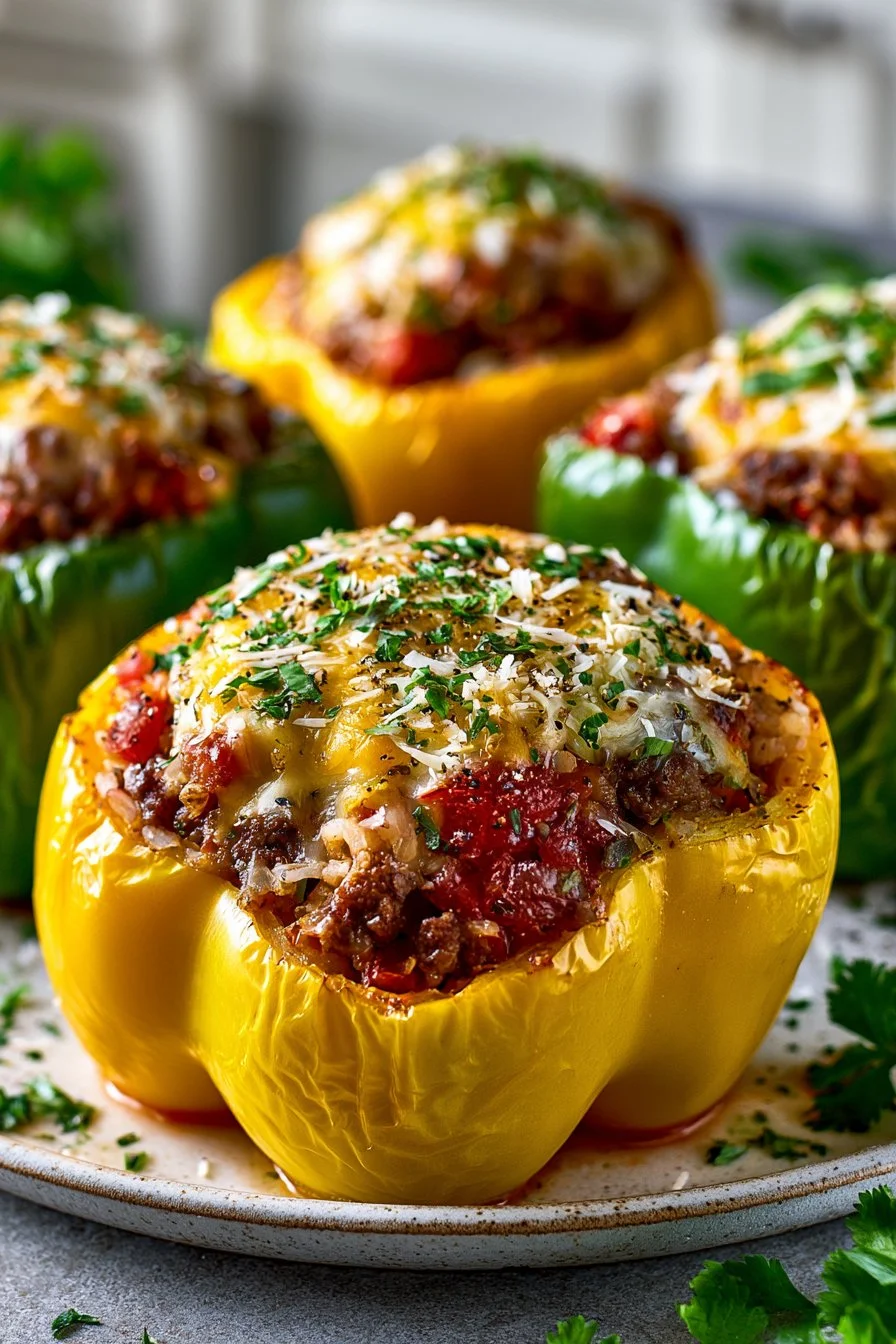 Classic Beef Stuffed Bell Pepper