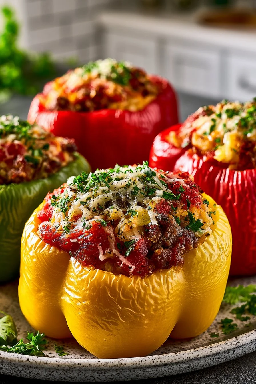 Classic Beef Stuffed Bell Pepper