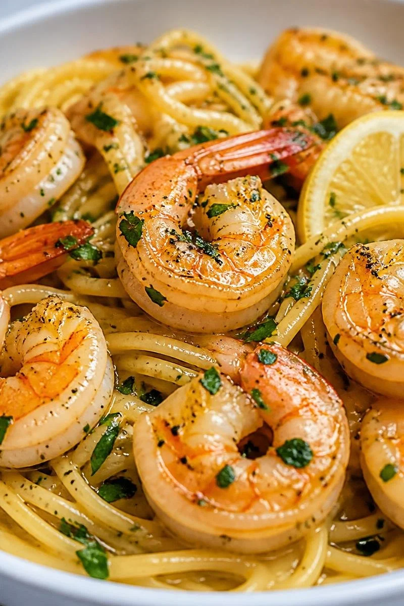 Classic Garlic Butter Lemon Shrimp Scampi