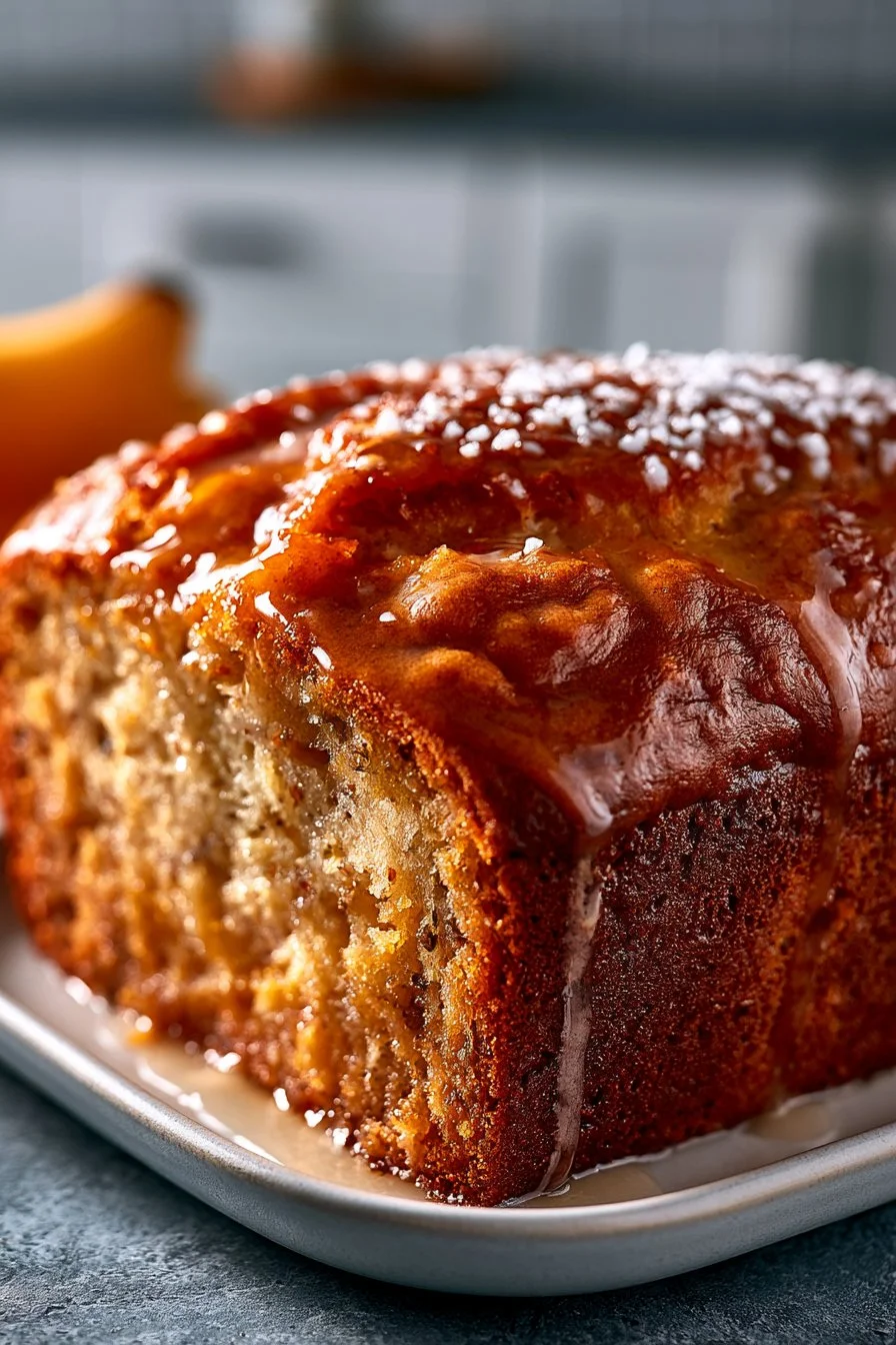 Classic moist walnut banana bread with ripe bananas and crunchy walnuts.