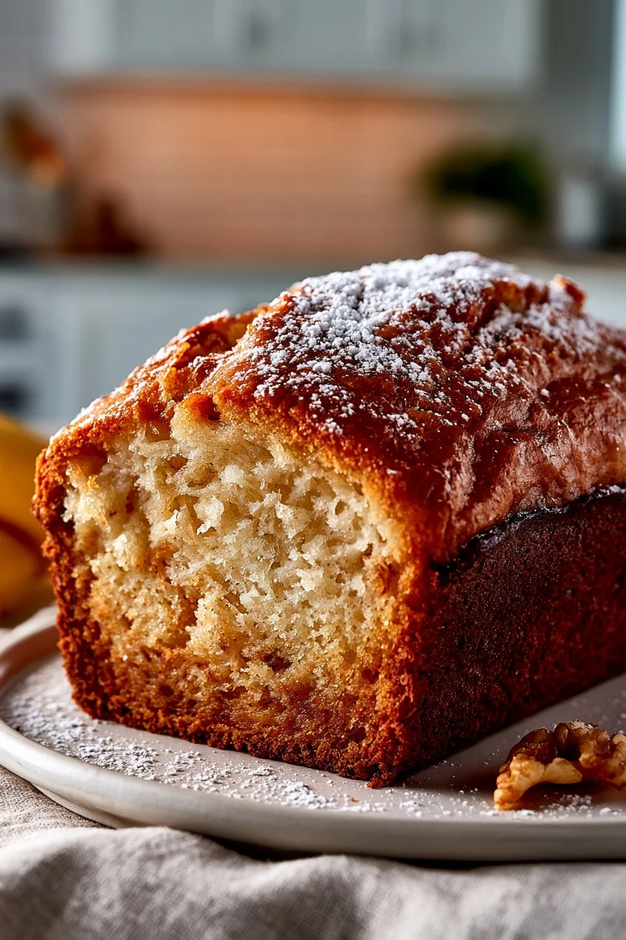 Classic Moist Walnut Banana Bread