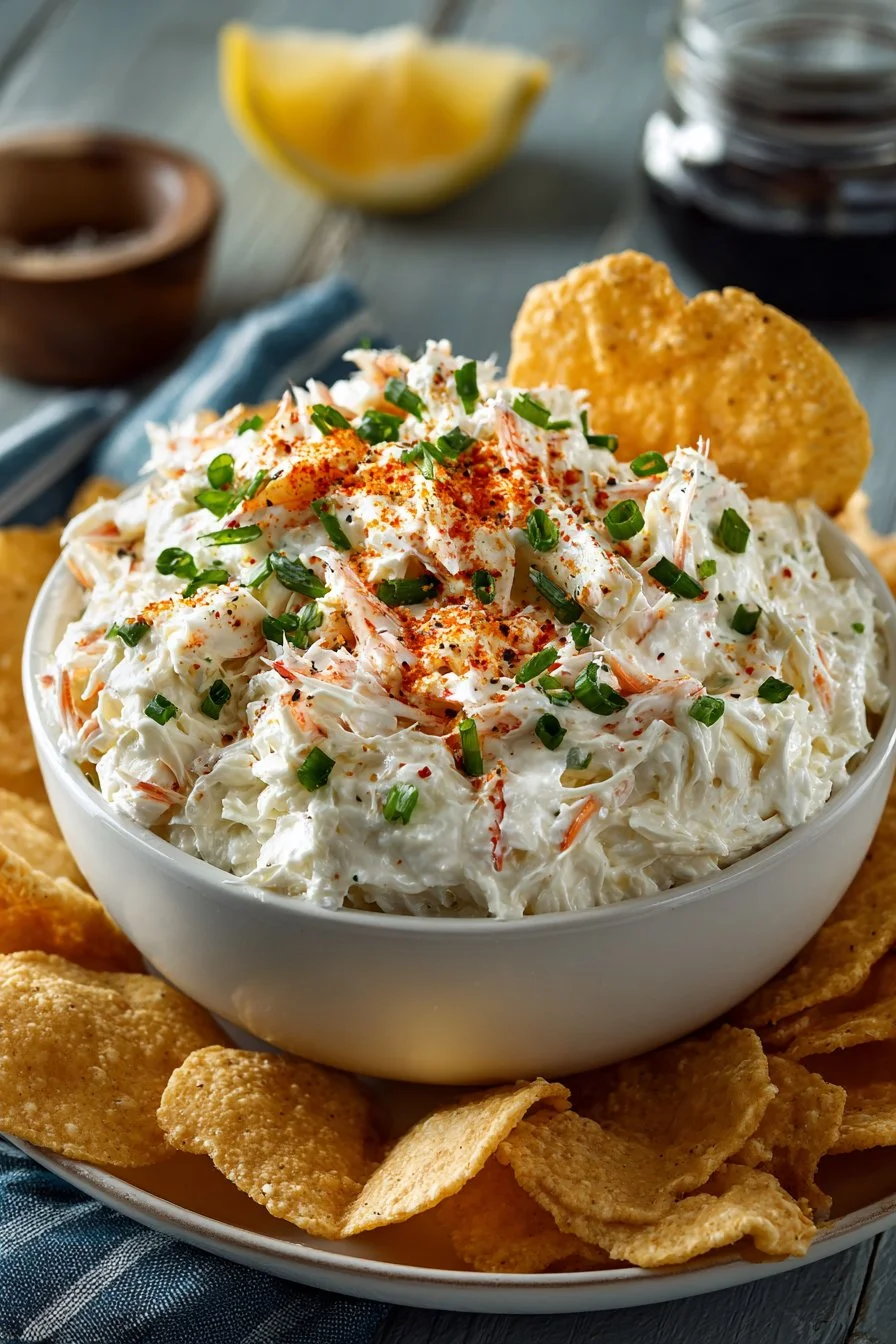 Cold Party Crab Dip with Cream Cheese
