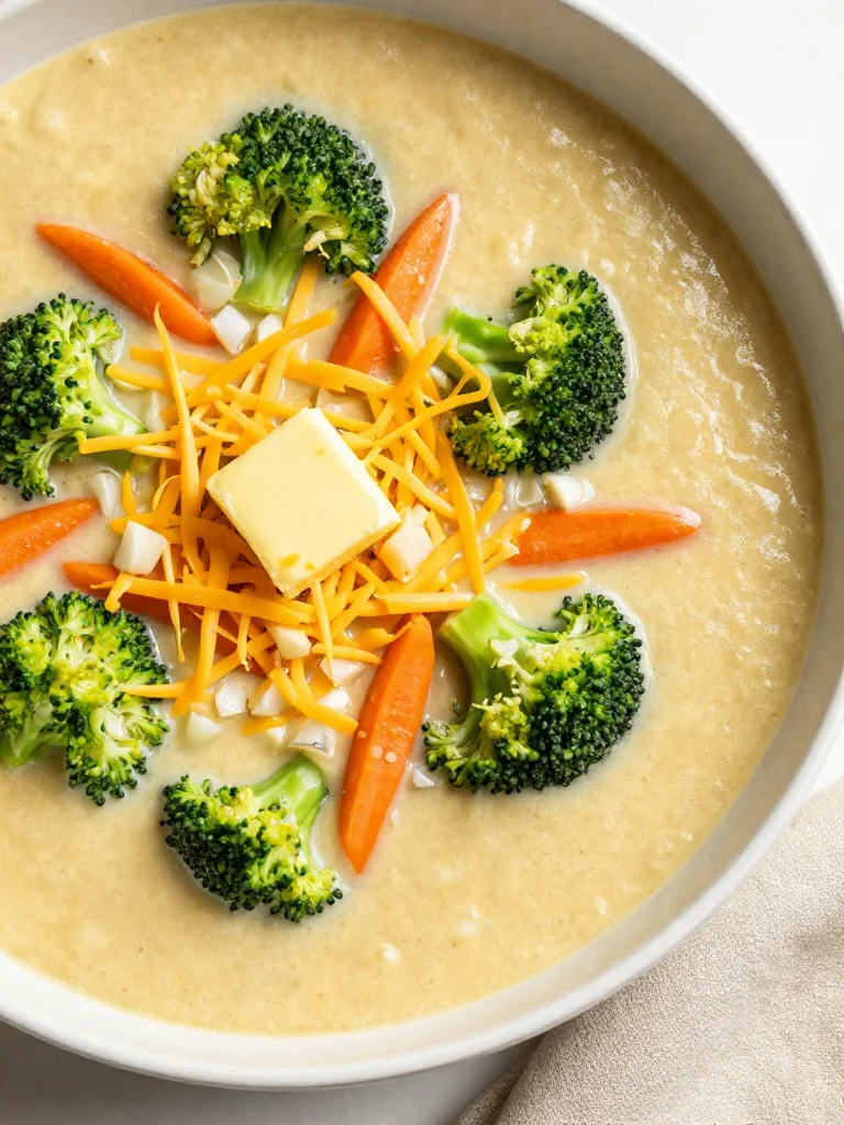 Cozy Broccoli Cheddar Soup Recipe
