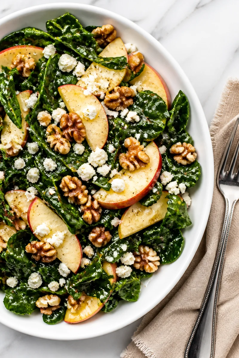 Crispy Apple And Walnut Green Salad