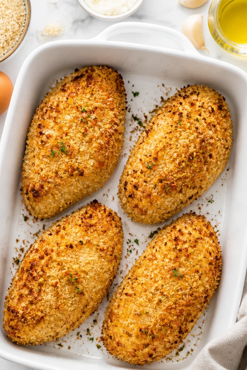 Crispy Baked Panko Chicken Breast Recipe