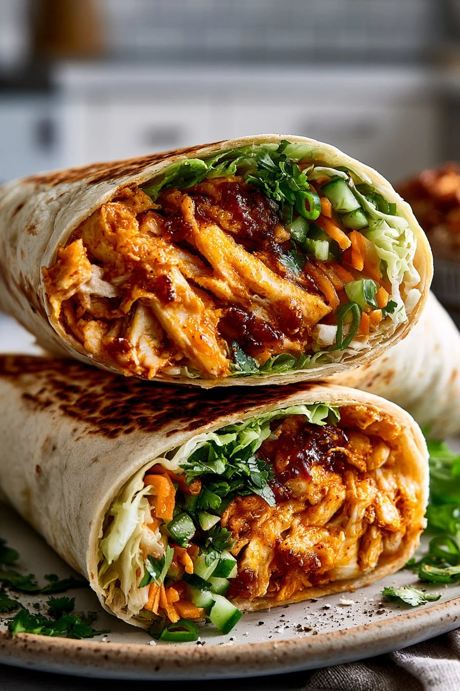Crispy Thai Sweet Chili Chicken Wrap