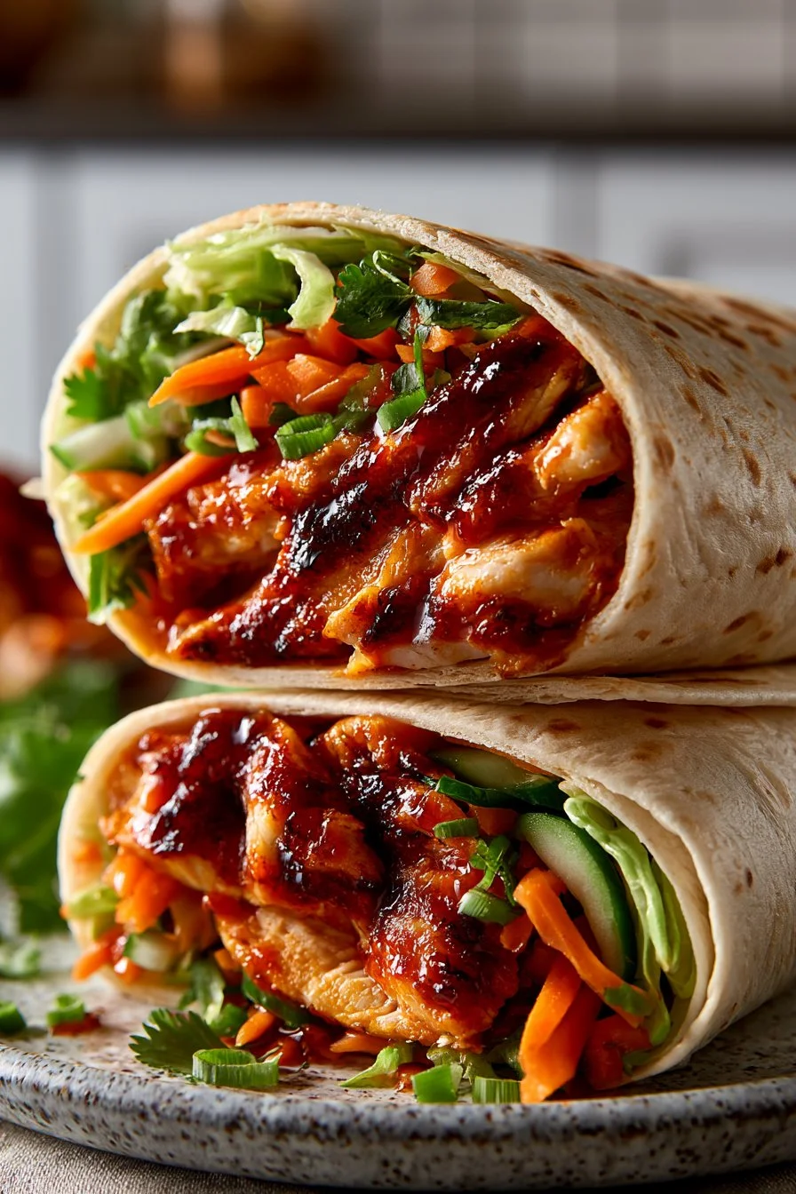 Crispy Thai Sweet Chili Chicken Wrap