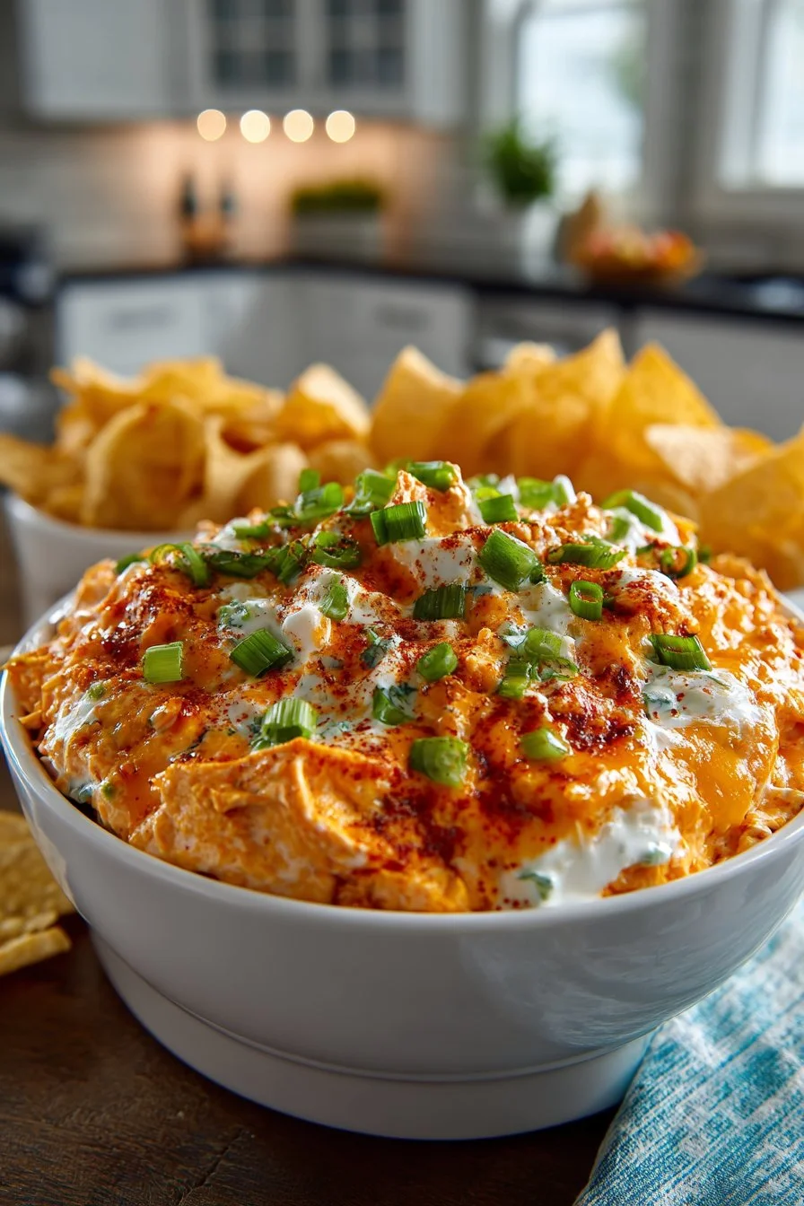 Crockpot Buffalo Chicken Dip