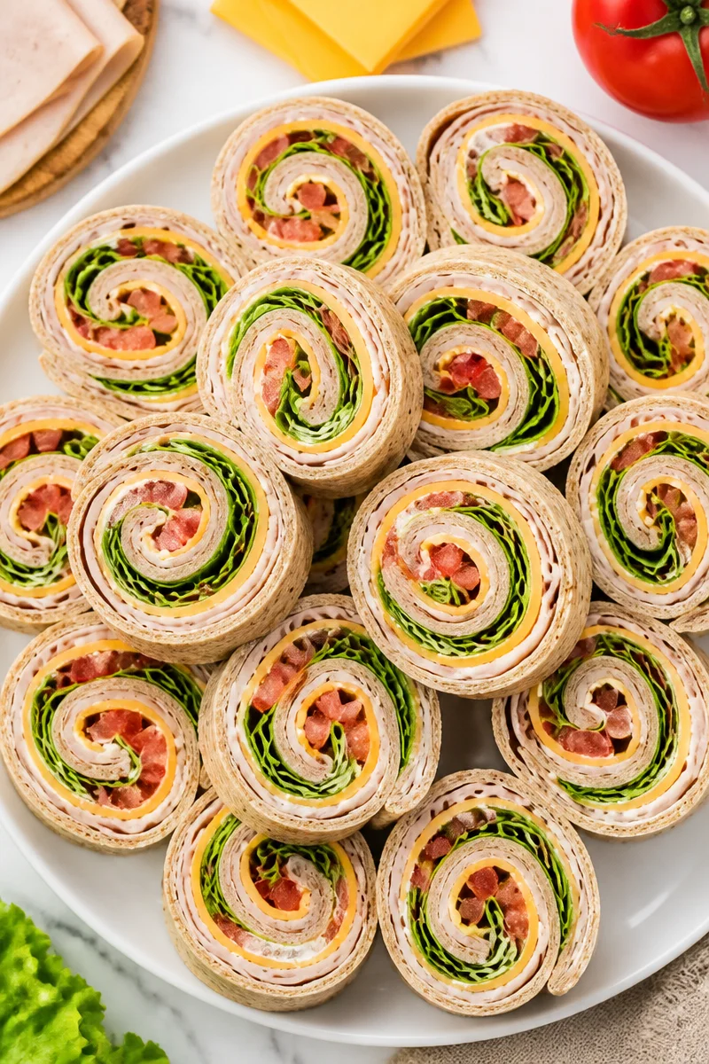 Easy Back To School Turkey Pinwheel Lunch